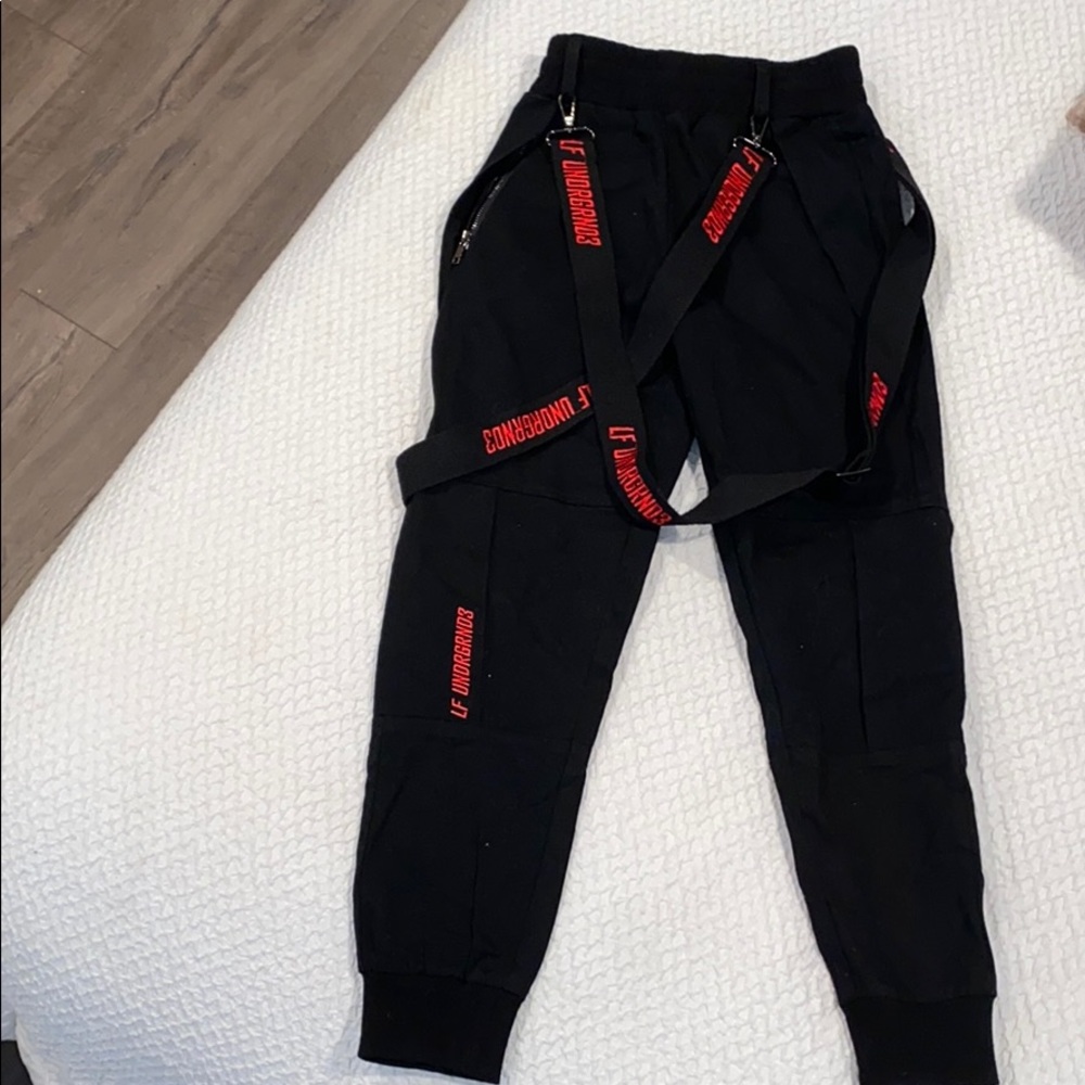 LF Black Cargo Pants